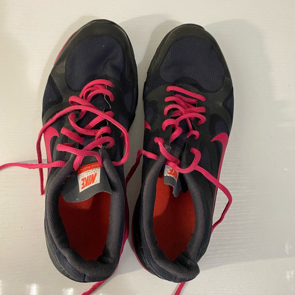 Nike Black and Pink Sneakers
